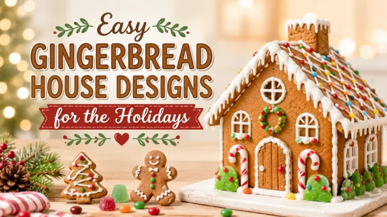 Easy Gingerbread House Designs for the Holidays