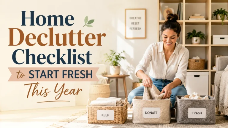 Home Declutter Checklist to Start Fresh This Year