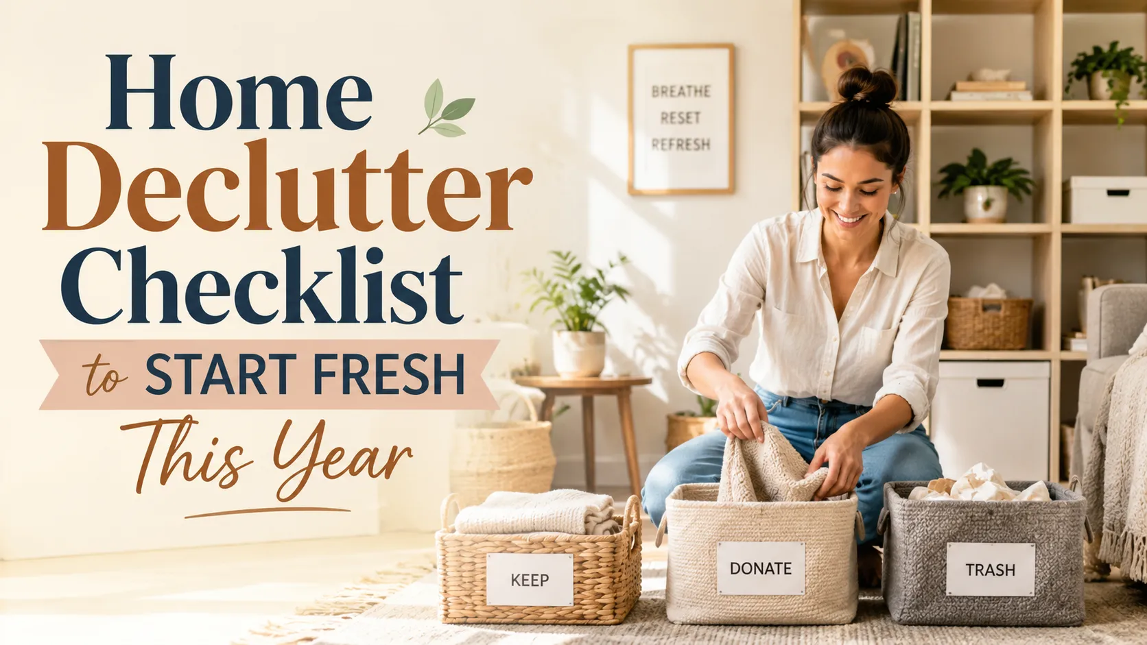 Home Declutter Checklist to Start Fresh This Year