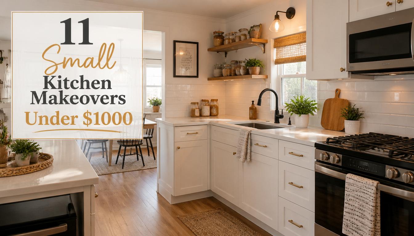 11 Small Kitchen Makeovers Under $1000 Ideas