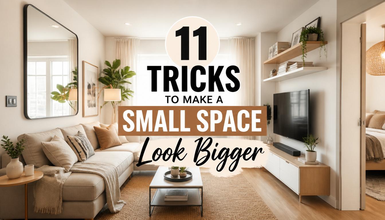 11 Tricks to Make a Small Space Look Bigger Ideas