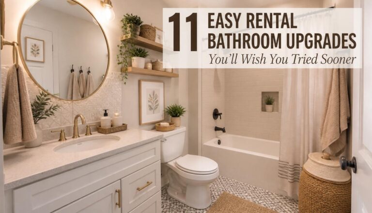 11 Rent Friendly Bathroom Upgrades Ideas