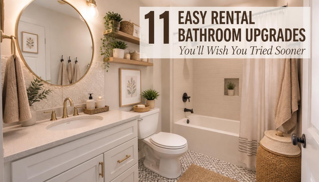 11 Rent Friendly Bathroom Upgrades Ideas
