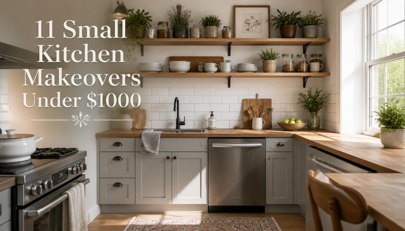 11 Small Kitchen Makeovers Under $1000 Ideas