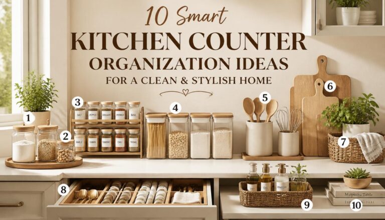 10 kitchen counter organization ideas