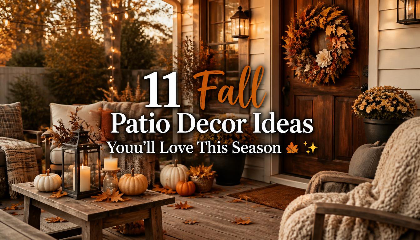 11 Fall Patio Decor IdeasPrimary