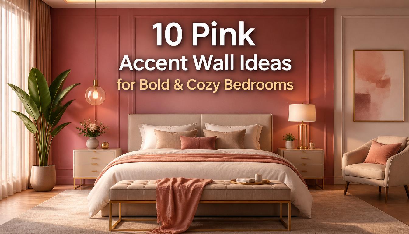 10 Pink Accent Walls and Bold Bedroom Ideas