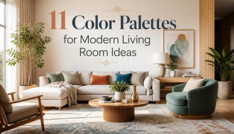 11 Color Palettes for Modern Living Room Ideas