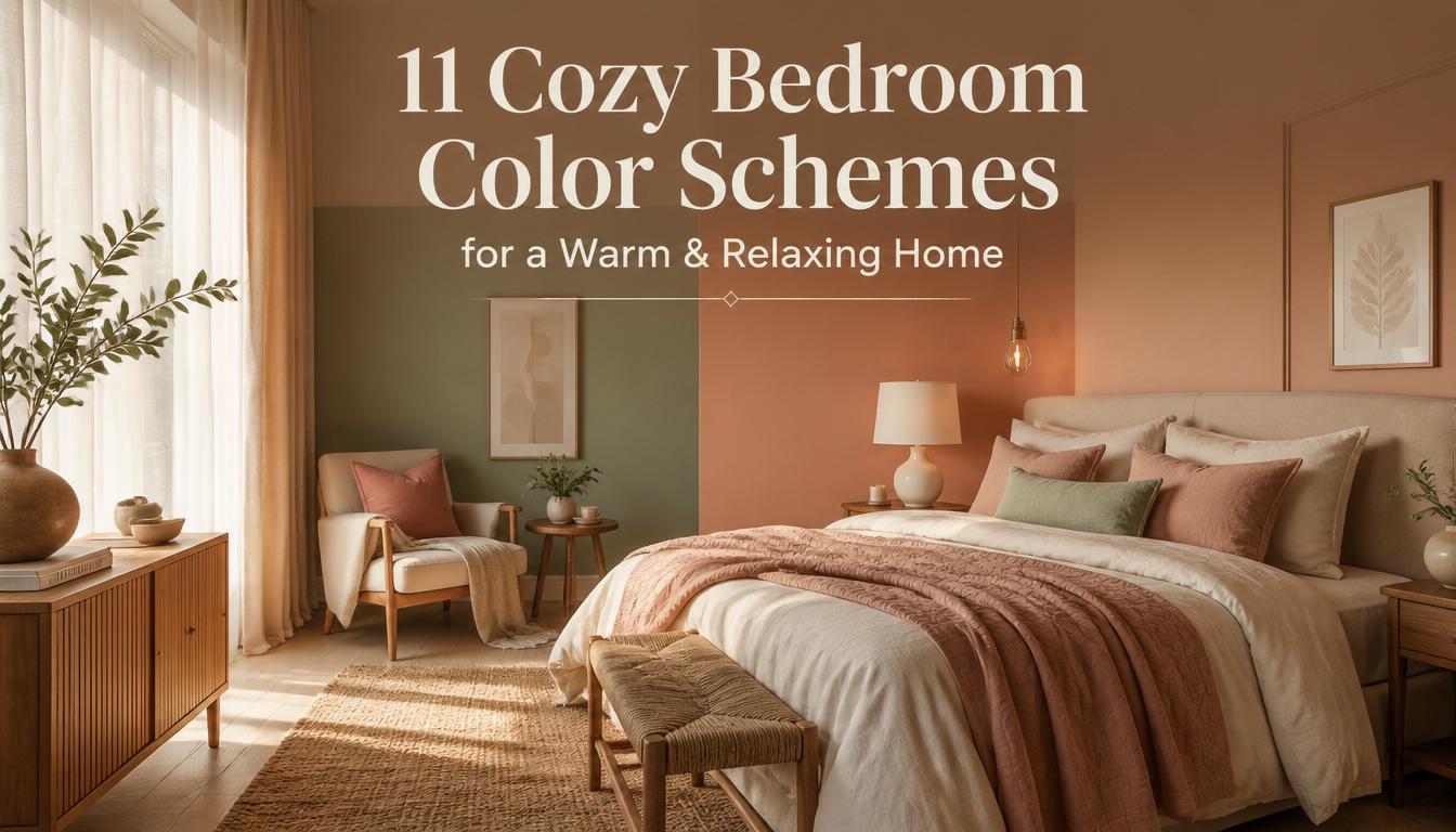 11 cozy bedroom color schemes ideas