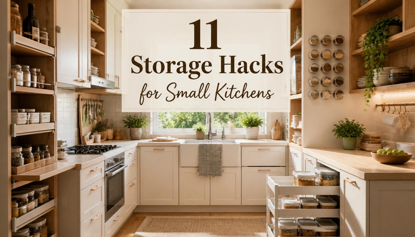 11 Storage Hacks for Small Kitchens Ideas