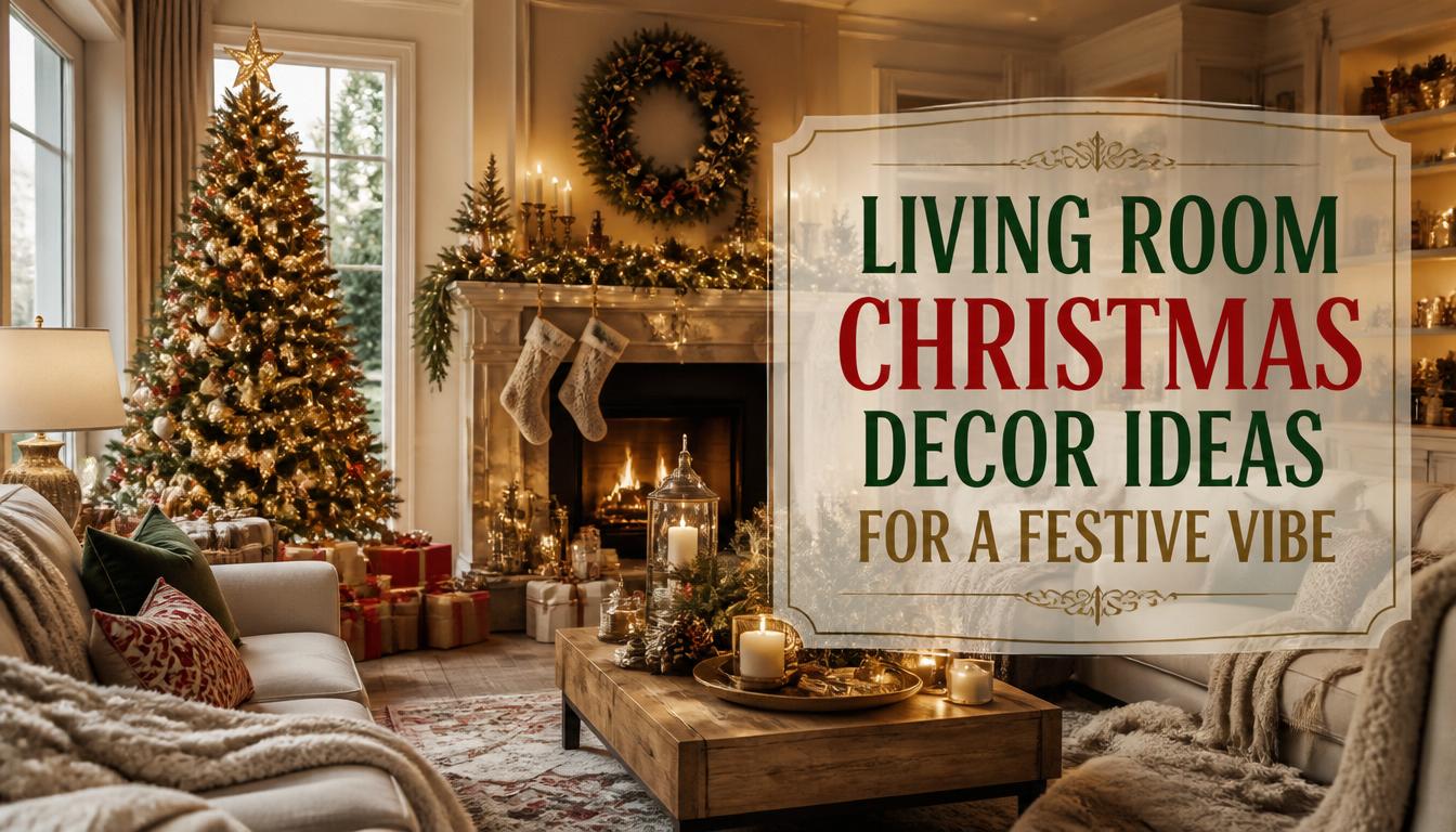 22 Living Room Christmas Decor Ideas for a Festive Vibe