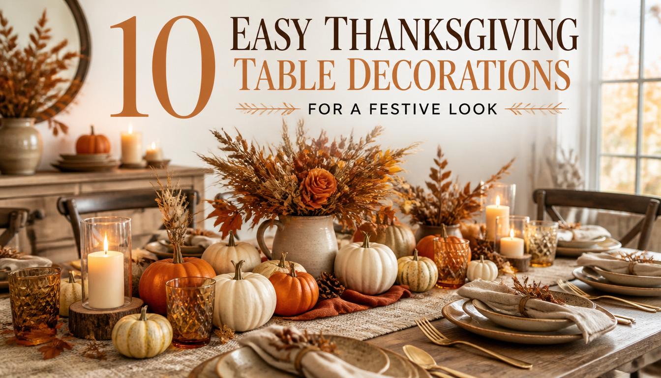 Easy Thanksgiving Table Decorations for a Festive Look