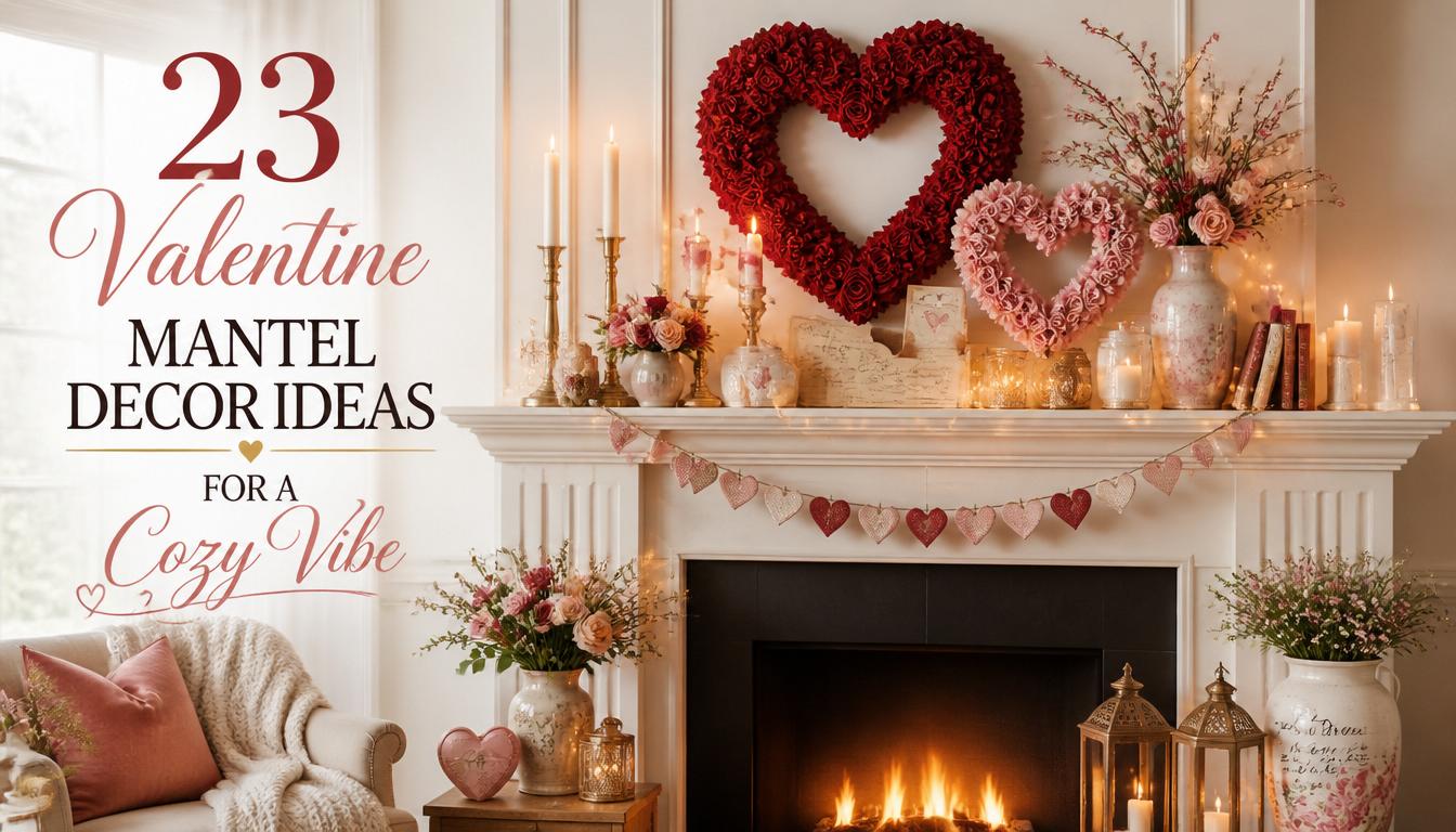 23 Valentine Mantel Decor Ideas for a Cozy Vibe