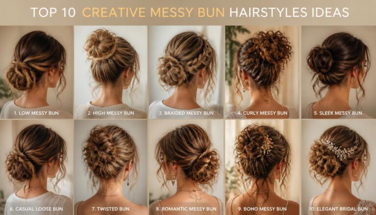 Top 10 Creative Ideas: Do Messy Bun Hairstyles
