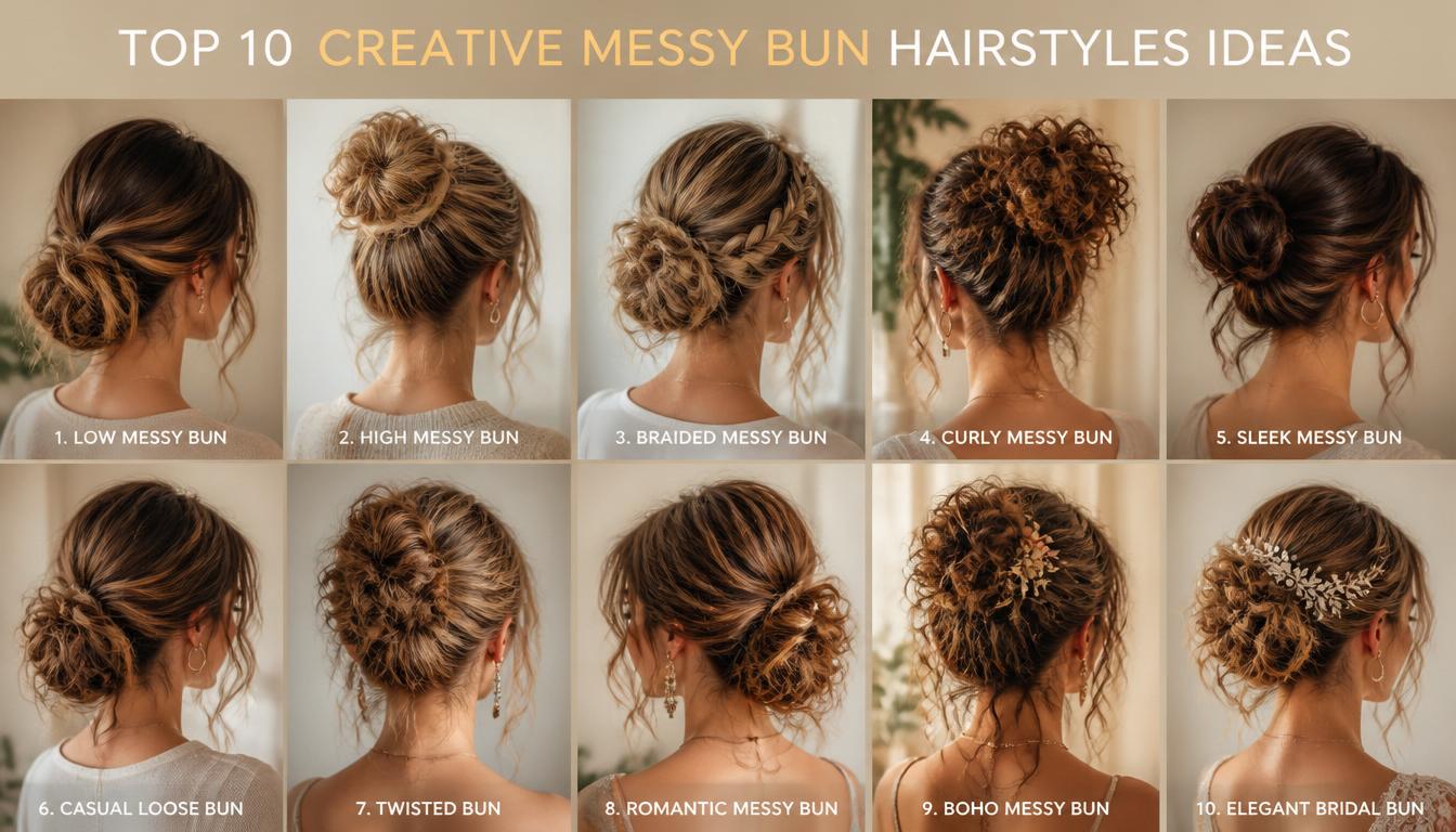 Top 10 Creative Ideas: Do Messy Bun Hairstyles