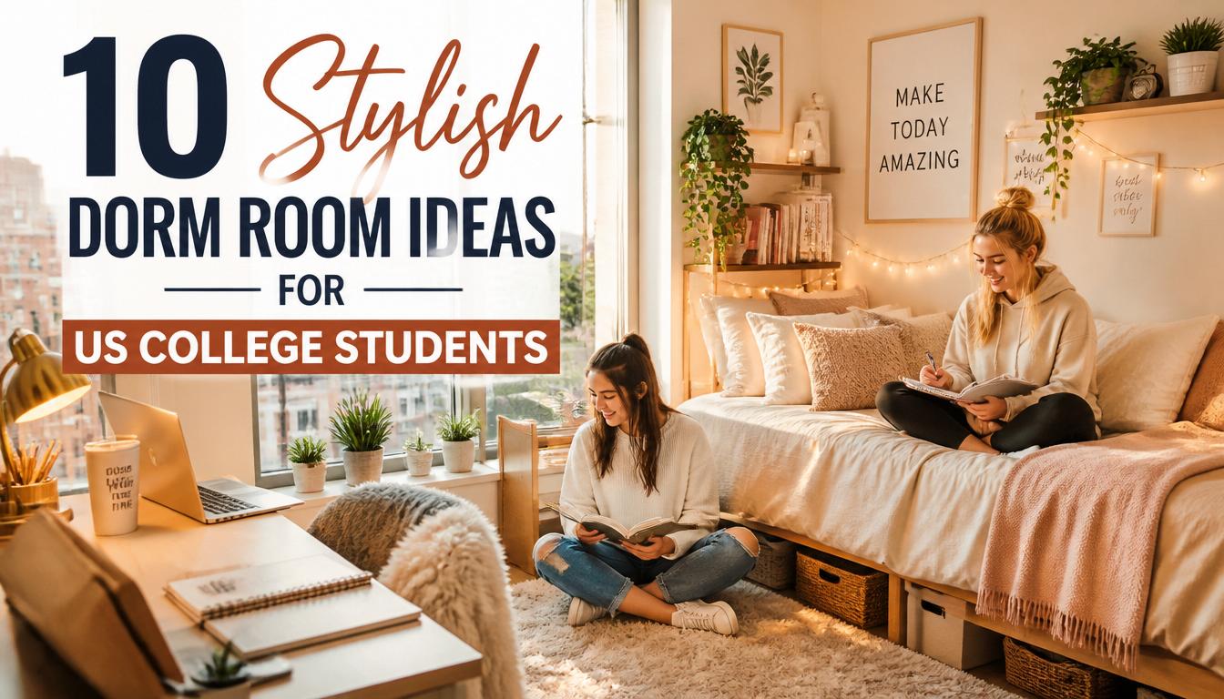 10 Stylish Dorm Room Ideas for US College Students