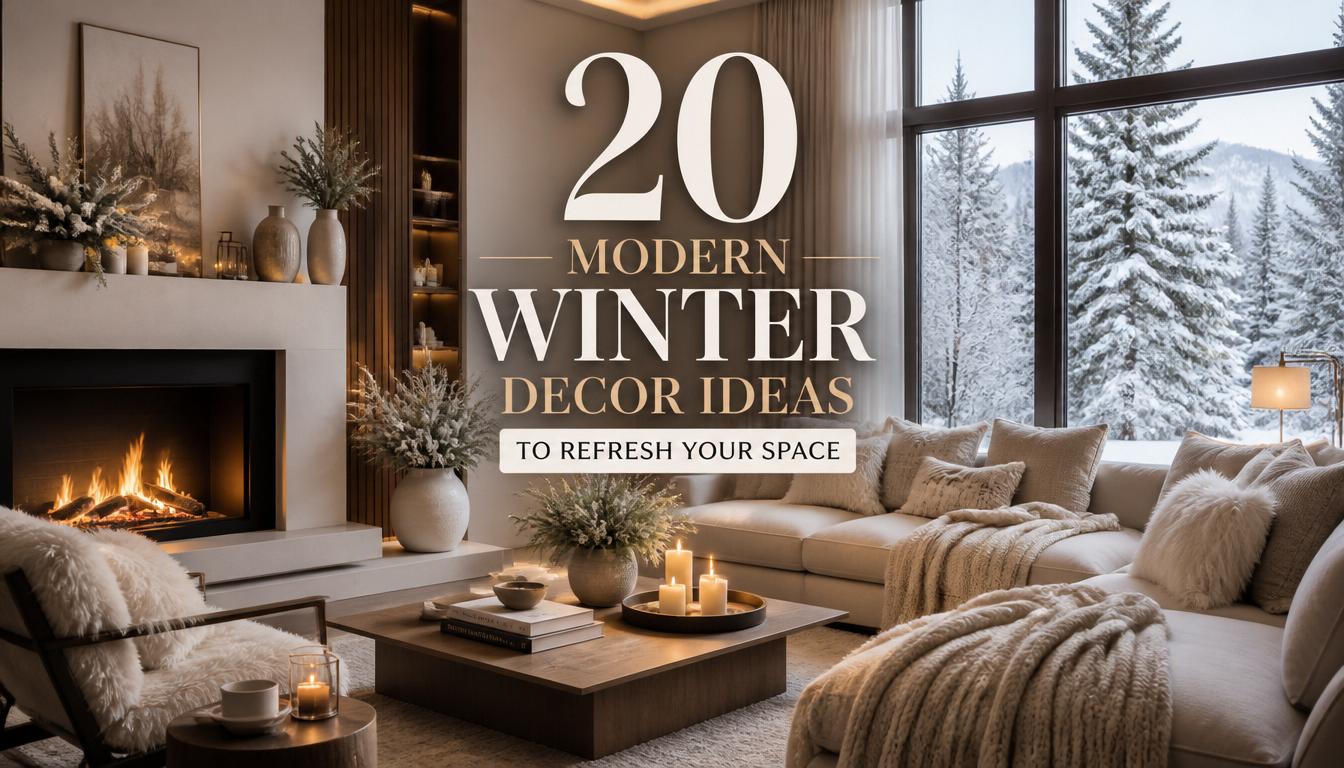 20 Modern Winter Decor Ideas to Refresh Your Space