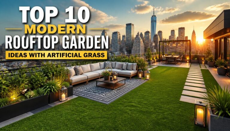 Top 10 Modern Ideas: Do Rooftop Garden with Artificial Grass