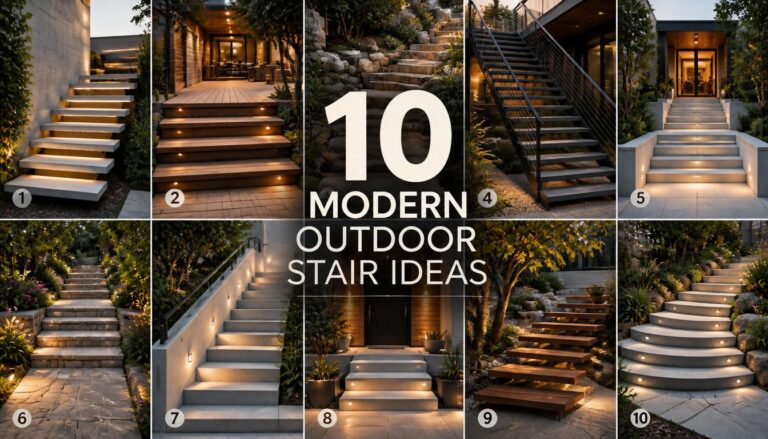 10 Modern Outdoor Stair Ideas