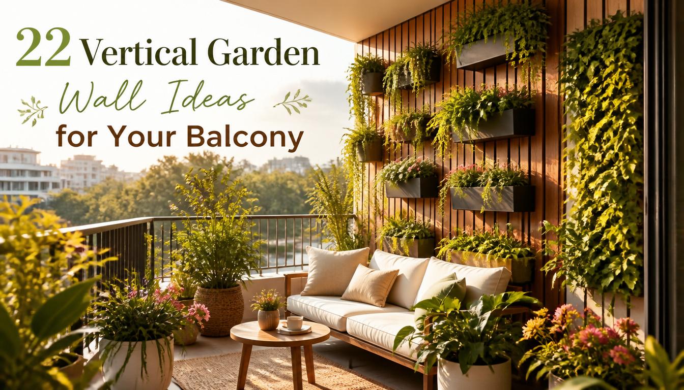 22 Vertical Garden Wall Ideas for Your Balcony