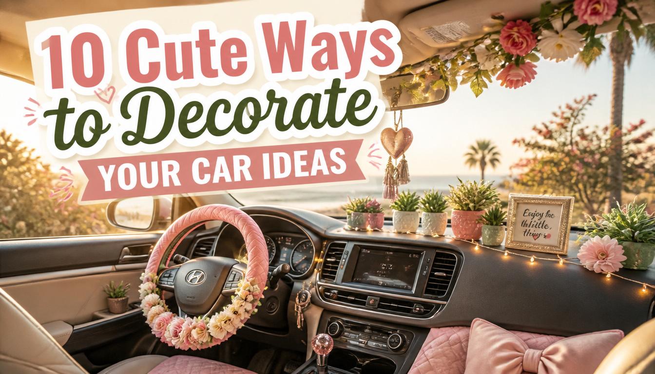 10 Cute Ways to Decorate Your Car Ideas