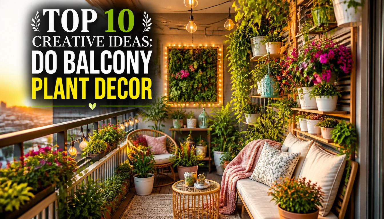 Top 10 Creative Ideas: Do Balcony Plant Decor