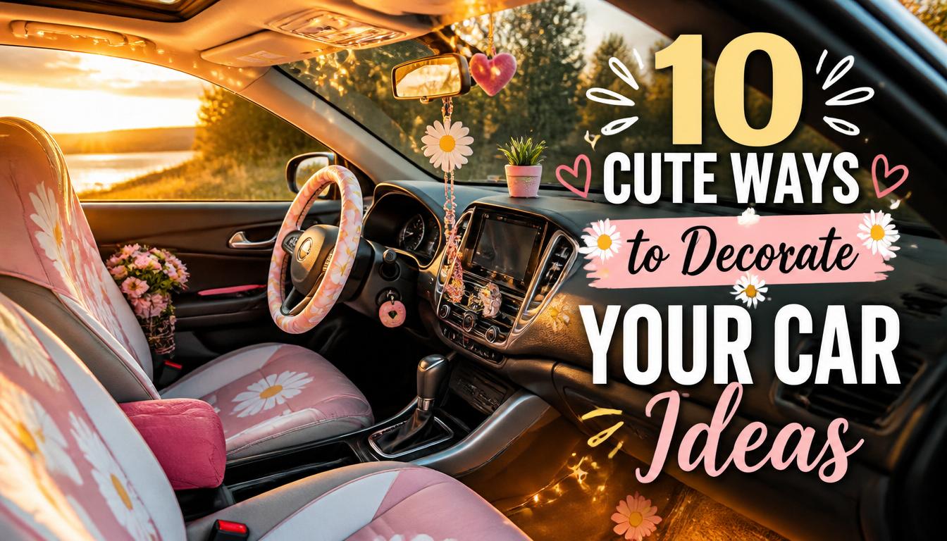 10 Cute Ways to Decorate Your Car Ideas