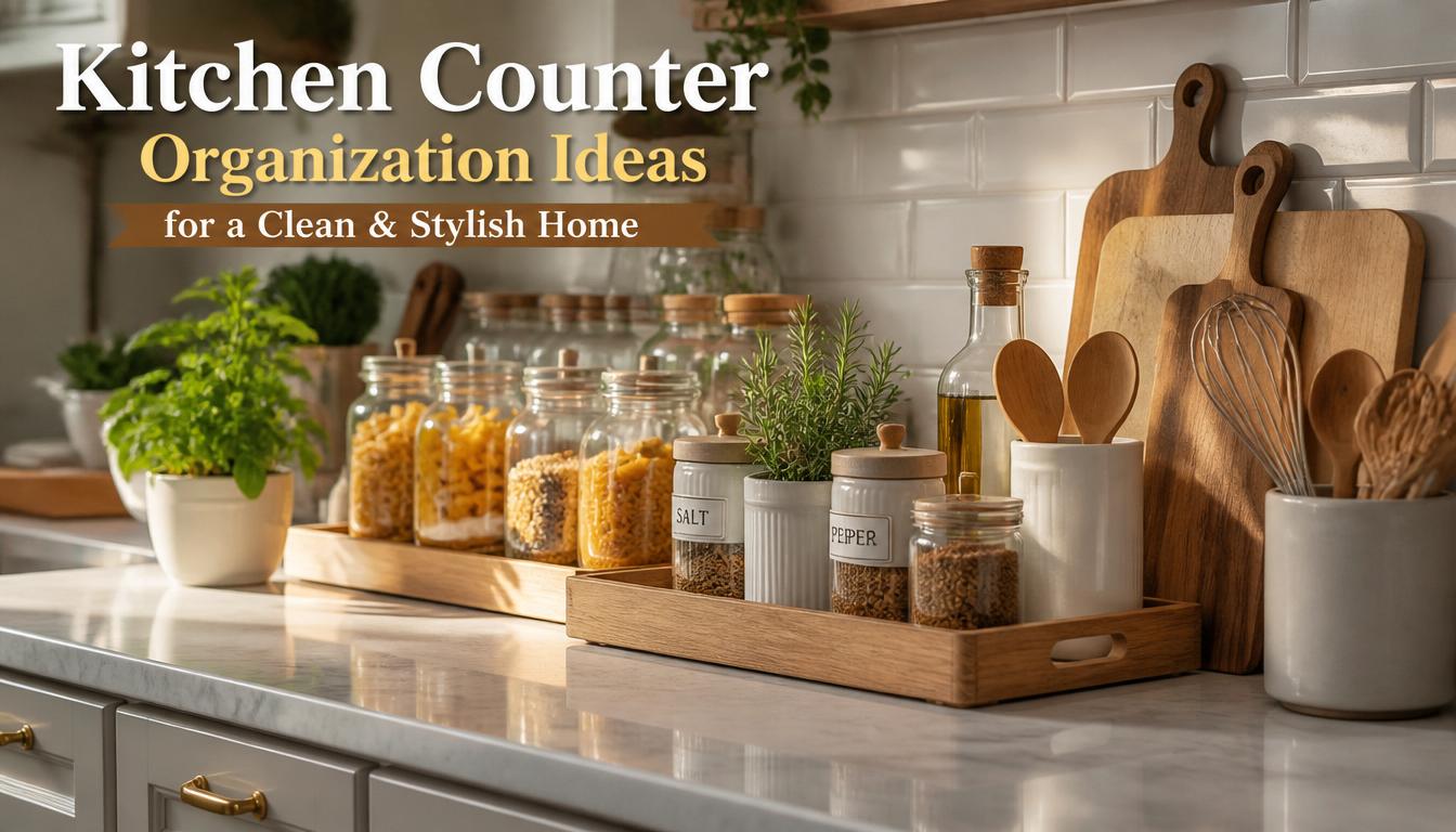 10 kitchen counter organization ideas