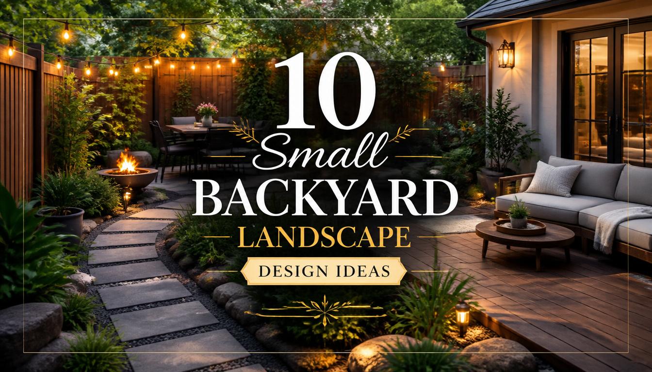 10 Ideas: Do Small Backyard Landscape Design