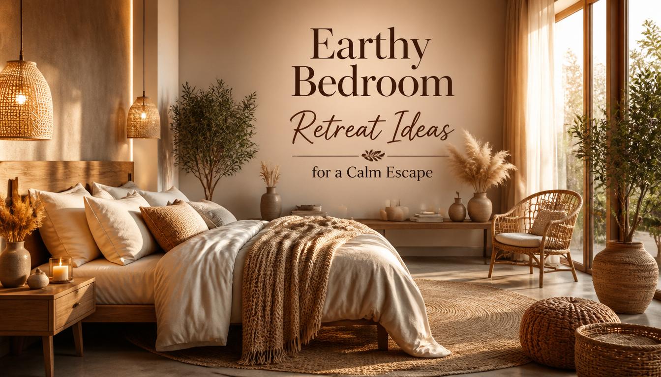 Earthy Bedroom Retreat Ideas for a Calm Escape