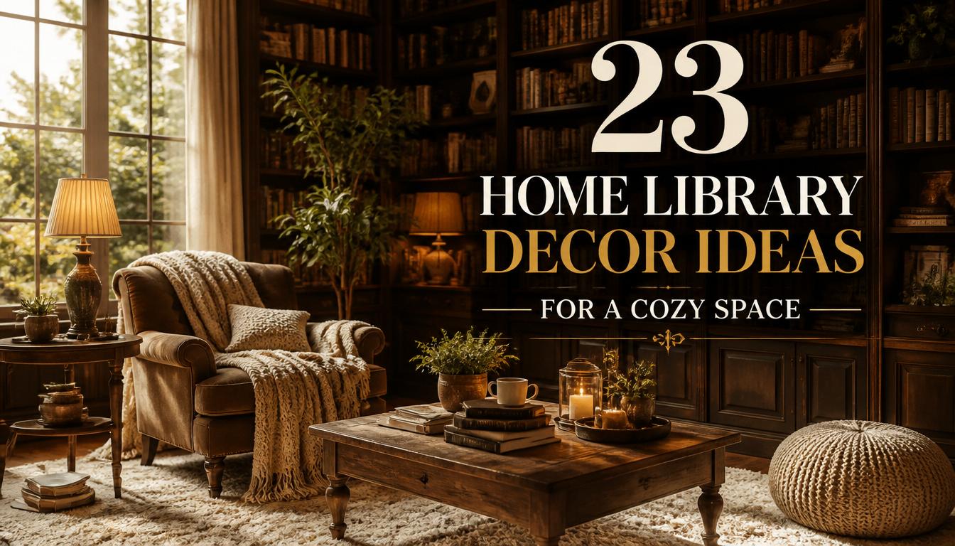 23 Home Library Decor Ideas for a Cozy Space 