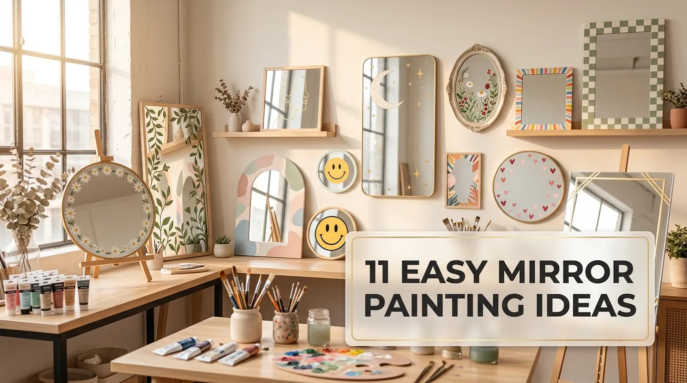 Easy Mirror Painting Ideas