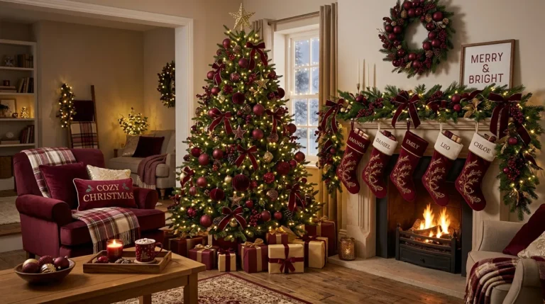 20 Burgundy Christmas Decor Themes for a Festive Home