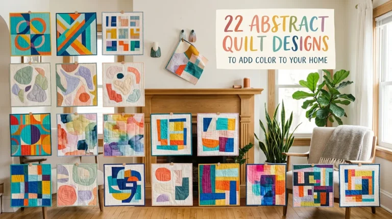 22 Abstract Quilt Designs to Add Color to Your Home