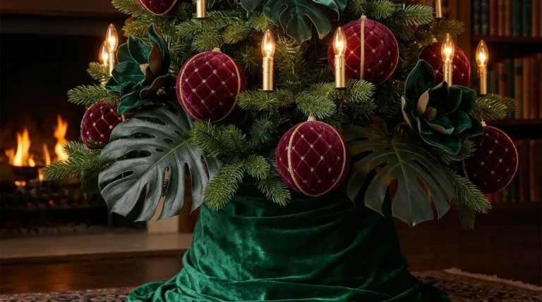 20 Velvet Christmas Tree Ideas for a Luxurious Holiday