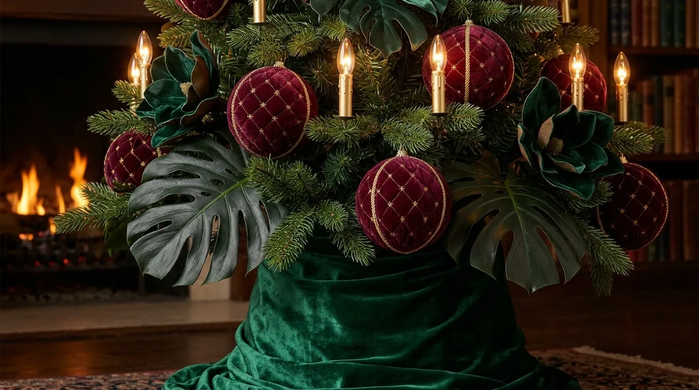 20 Velvet Christmas Tree Ideas for a Luxurious Holiday