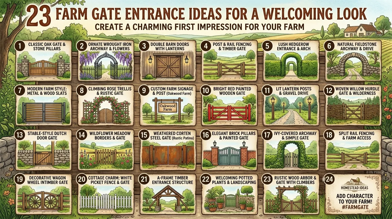Farm Gate Entrance Ideas for a Welcoming Look