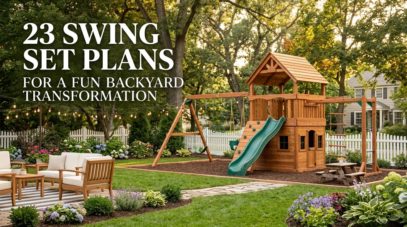 23 Swing Set Plans for a Fun Backyard Transformation