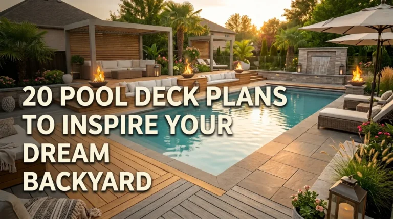 20 Pool Deck Plans to Inspire Your Dream Backyard