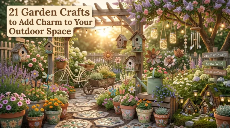  21 Garden Crafts to Add Charm to Your Outdoor Space