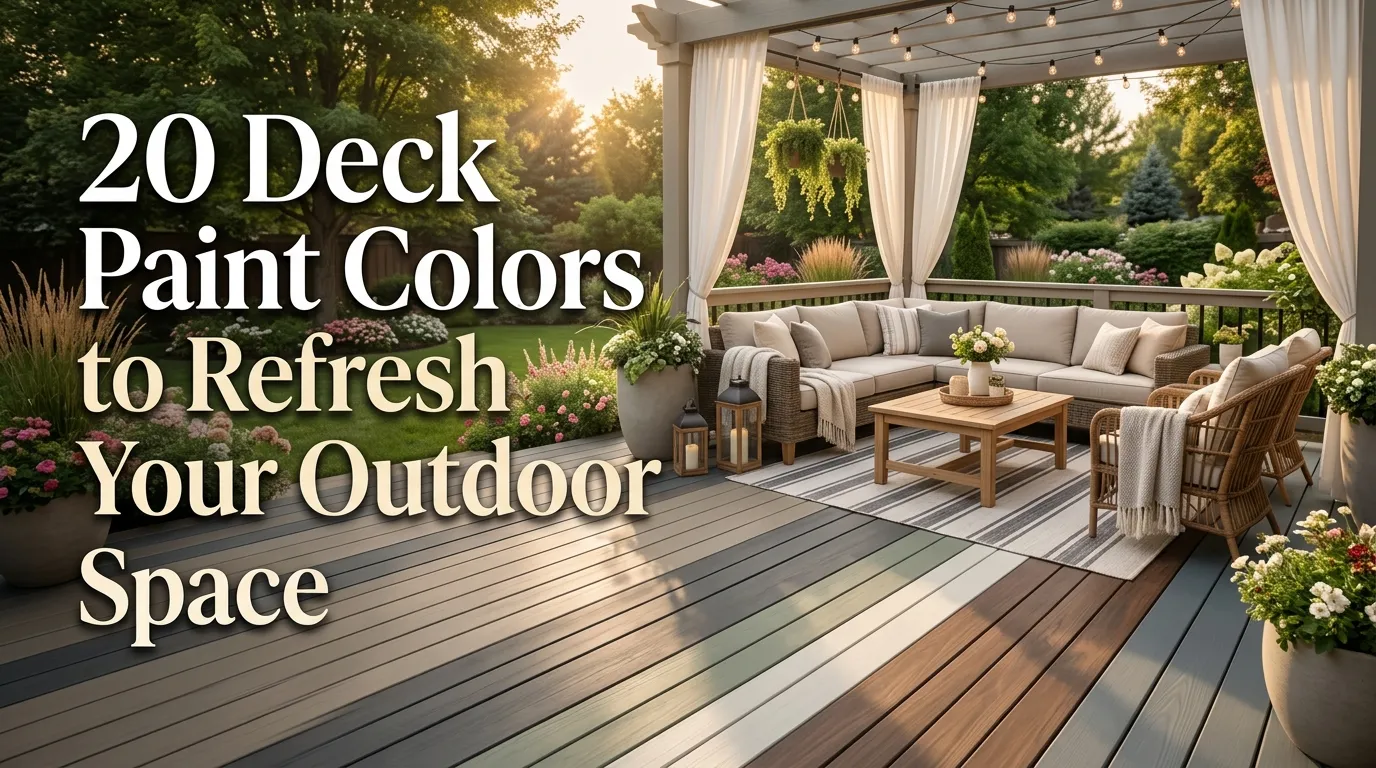 20 Deck Paint Colors to Refresh Your Outdoor Space