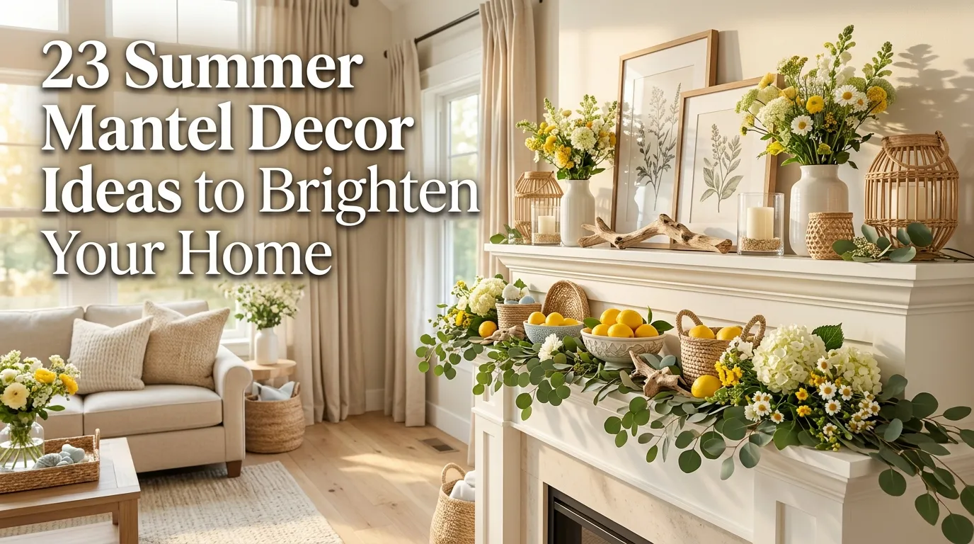23 Summer Mantel Decor Ideas to Brighten Your Home