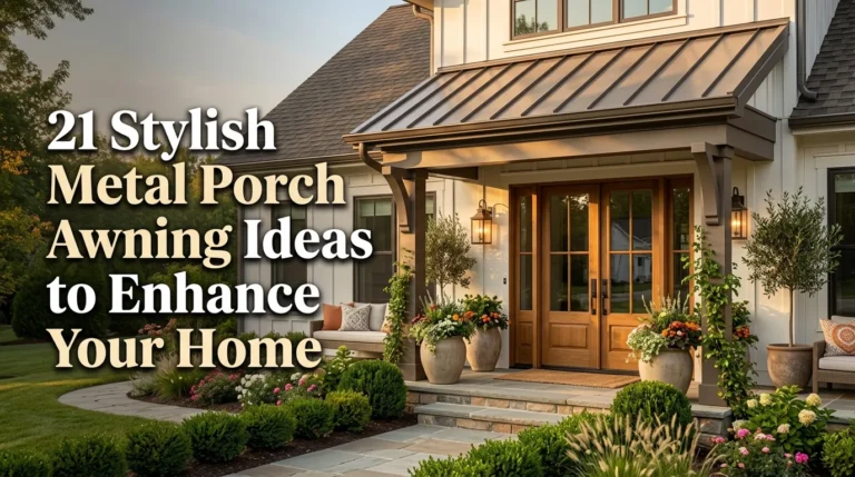  21 Stylish Metal Porch Awning Ideas to Enhance Your Home