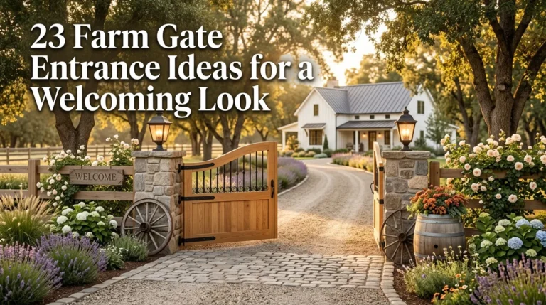 23 Farm Gate Entrance Ideas for a Welcoming Look