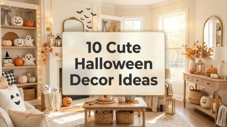 10 Cute Halloween Decor Ideas