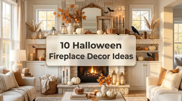 10 Halloween Fireplace Decor Ideas