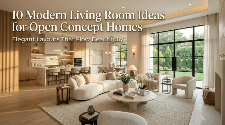 10 Modern Living Room Ideas for Open Concept Homes