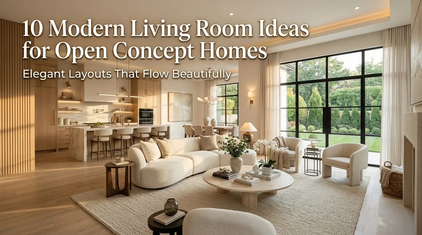 10 Modern Living Room Ideas for Open Concept Homes
