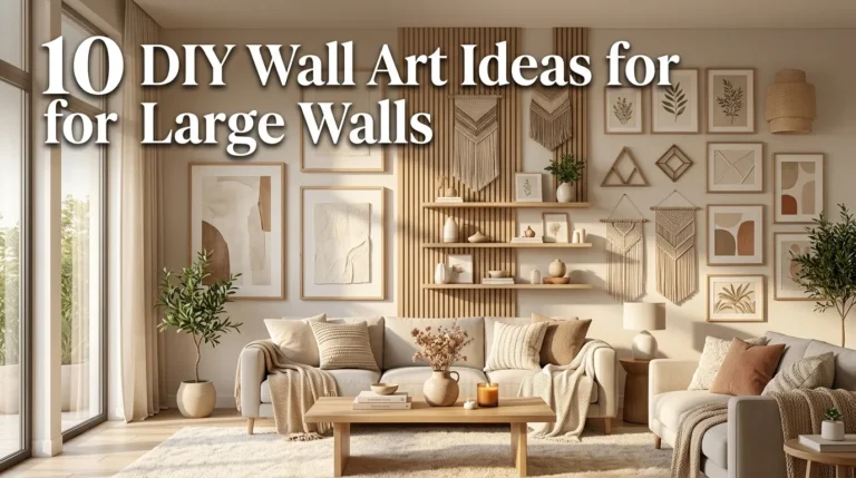 10 DIY Wall Art Ideas for Large Walls