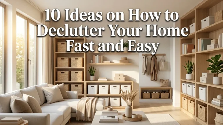 10 Ideas on How to Declutter Your Home Fast and Easy
